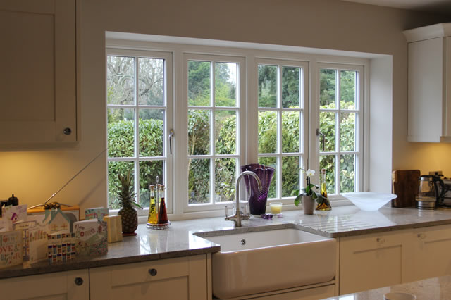 Timber Alternative Georgian uPVC Windows in Windlesham, Surrey