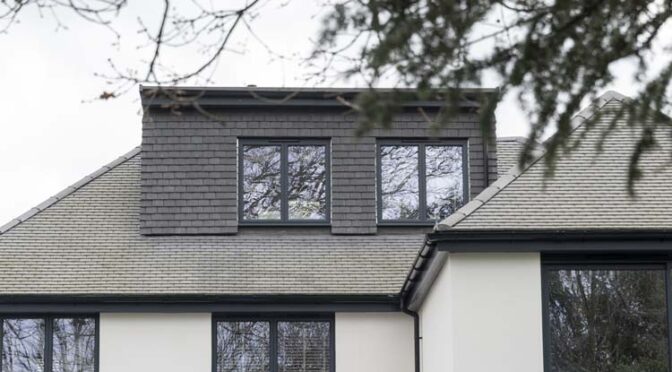 AluK 58BW Anthracite Grey Aluminium Windows and Doors have Transformed a 1950s House in Cobham into a Stunning Modern Home