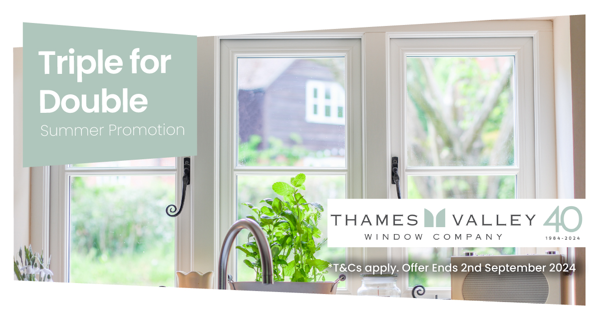 August Special Promotion of Triple Glazing for the price of Double Glazing