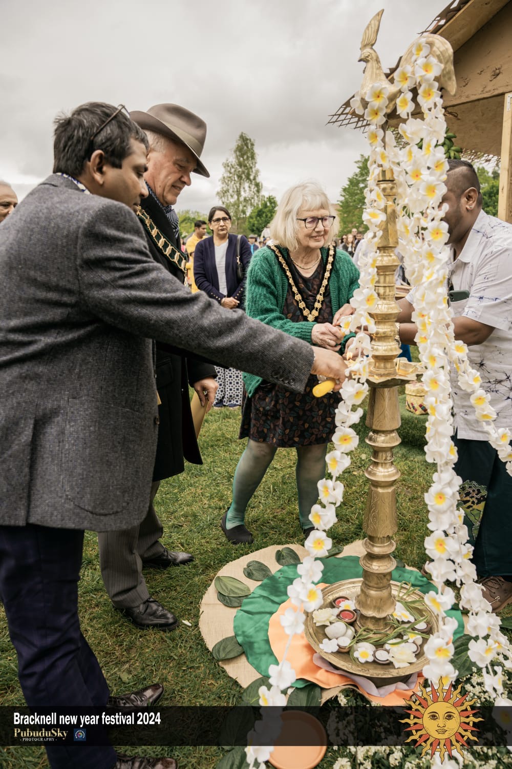 Cllr Jenny Penfold, the Mayor of Bracknell Forest, Attends the 2024 Sri Lankan New Year Festival