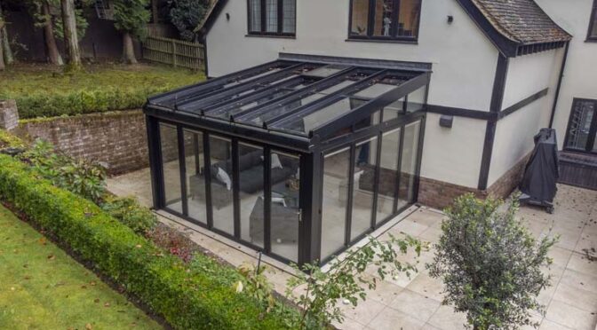 Modern Glass Extension replaced the outdated White Conservatory, Sevenoaks