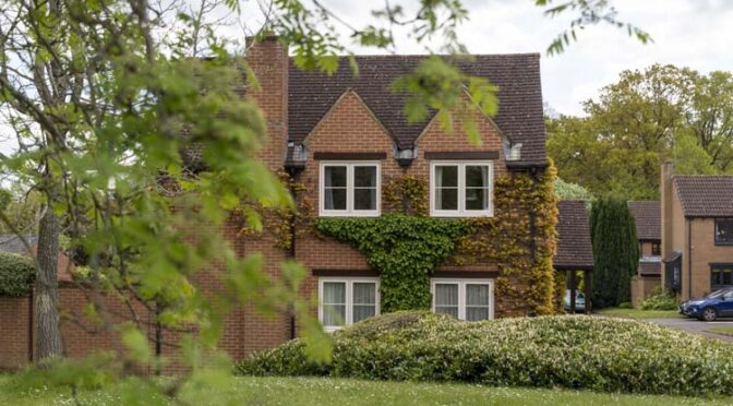 Stunning Pye Farmhouse Style Home is Enlivened With Halo Flush Ice Cream, White Georgian Windows, Warfield