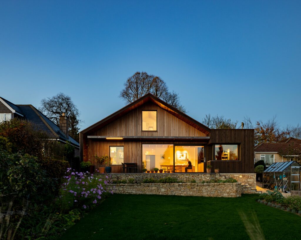 Triple Glazed Sliding Doors Help Transform a 1930’s Bungalow into Contemporary Sustainable Home, Wiltshire