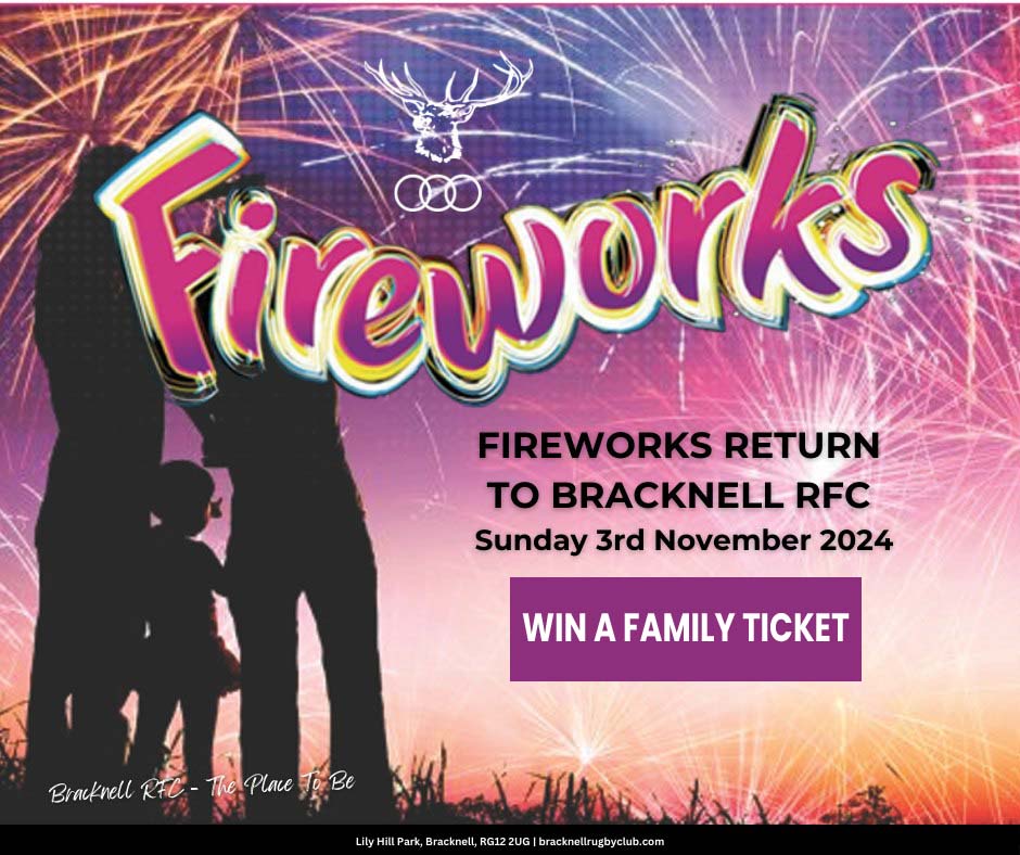 Win a Family Ticket for the 2024 Fireworks Night at Bracknell Rugby Club!